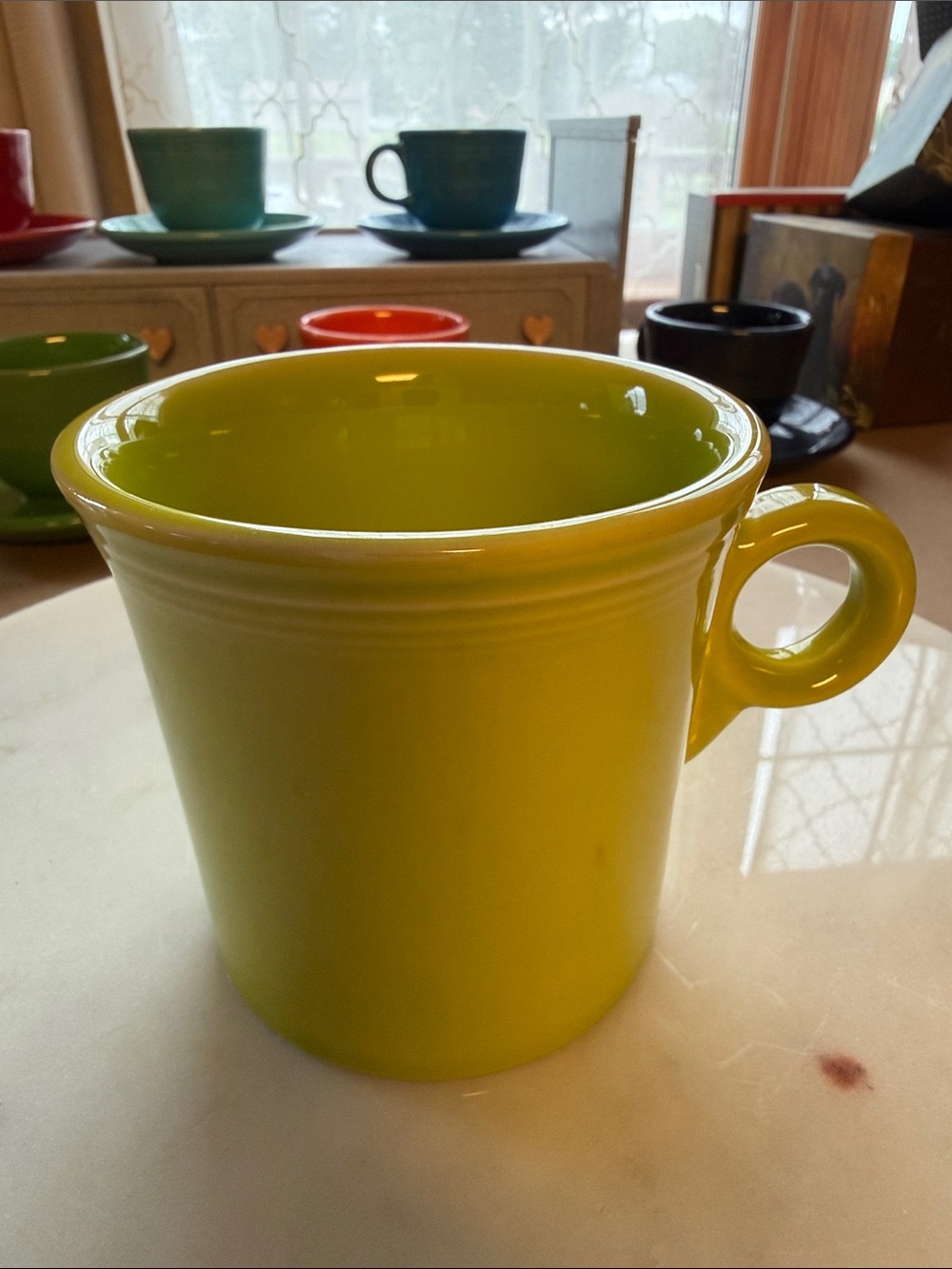 Fiesta Bright Lime Ceramic Mug with Loop Handle